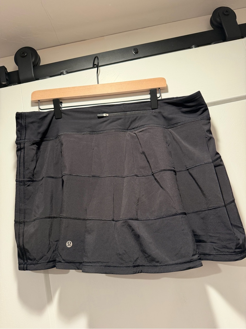 lululemon athletica Black Athletic Skort with Subtle Logo